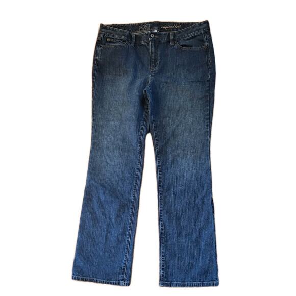 LOFT Original Boot Cut Denim Jeans Womens Size 12 - Picture 1 of 12